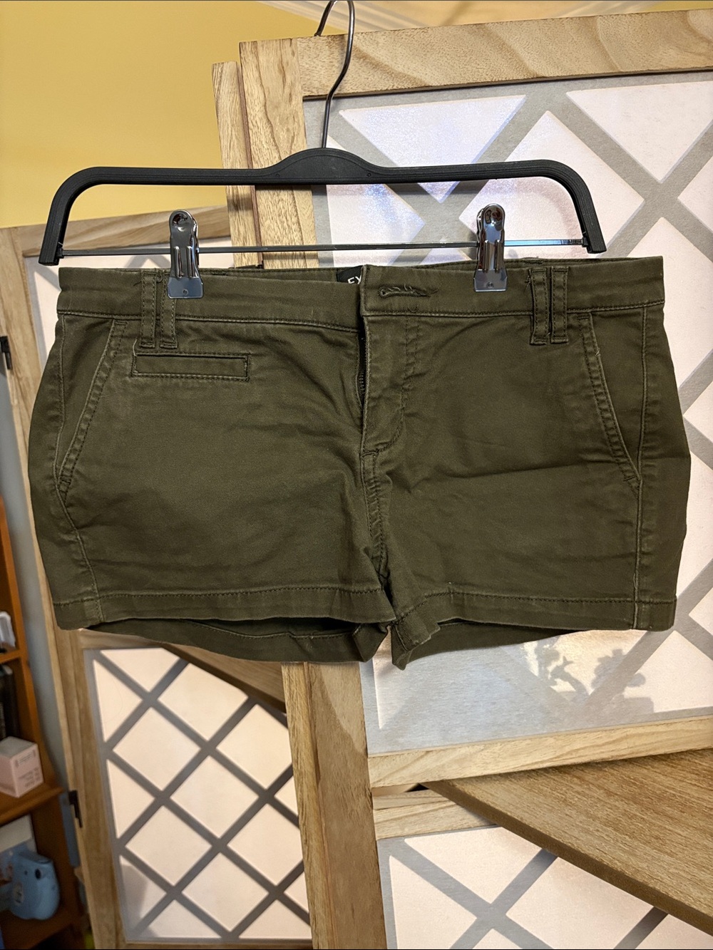 Express Olive Green Women’s Jean Shorts